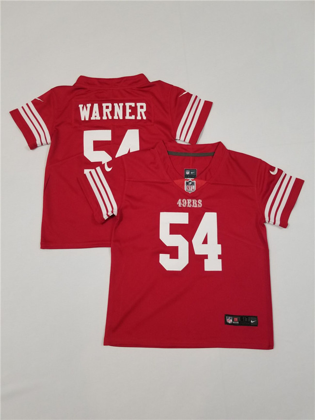 Toddlers San Francisco 49ers #54 Fred Warner Red Vapor Untouchable Football Stitched Jersey
